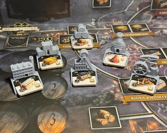 Brass: Birmingham 3D-Printed Industry Buildings Expansion Pack (31 pcs)