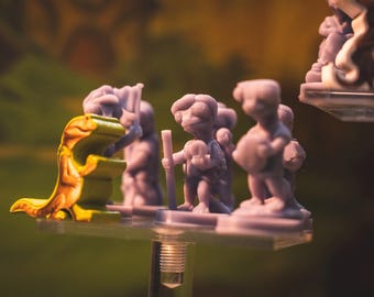 Everdell: Spirecrest 3D Tierminiaturen (24 Stück) - Graue Resin Critters Inoffiziell