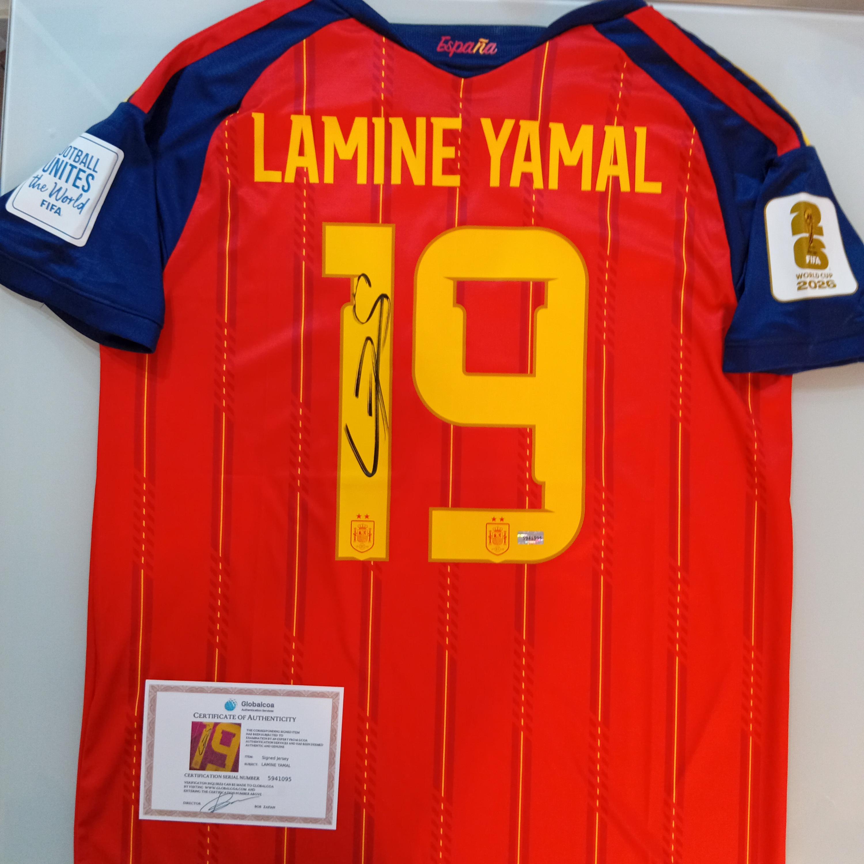 Lamine Yamal Signed Jersey - Etsy
