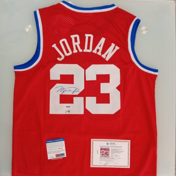 Michael Jordan Signed Autographed NBA All-star Jersey PSA/DNA - Etsy