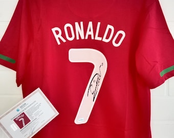 Cristiano Ronaldo CR7 Signed Autographed Portugal Football Shirt