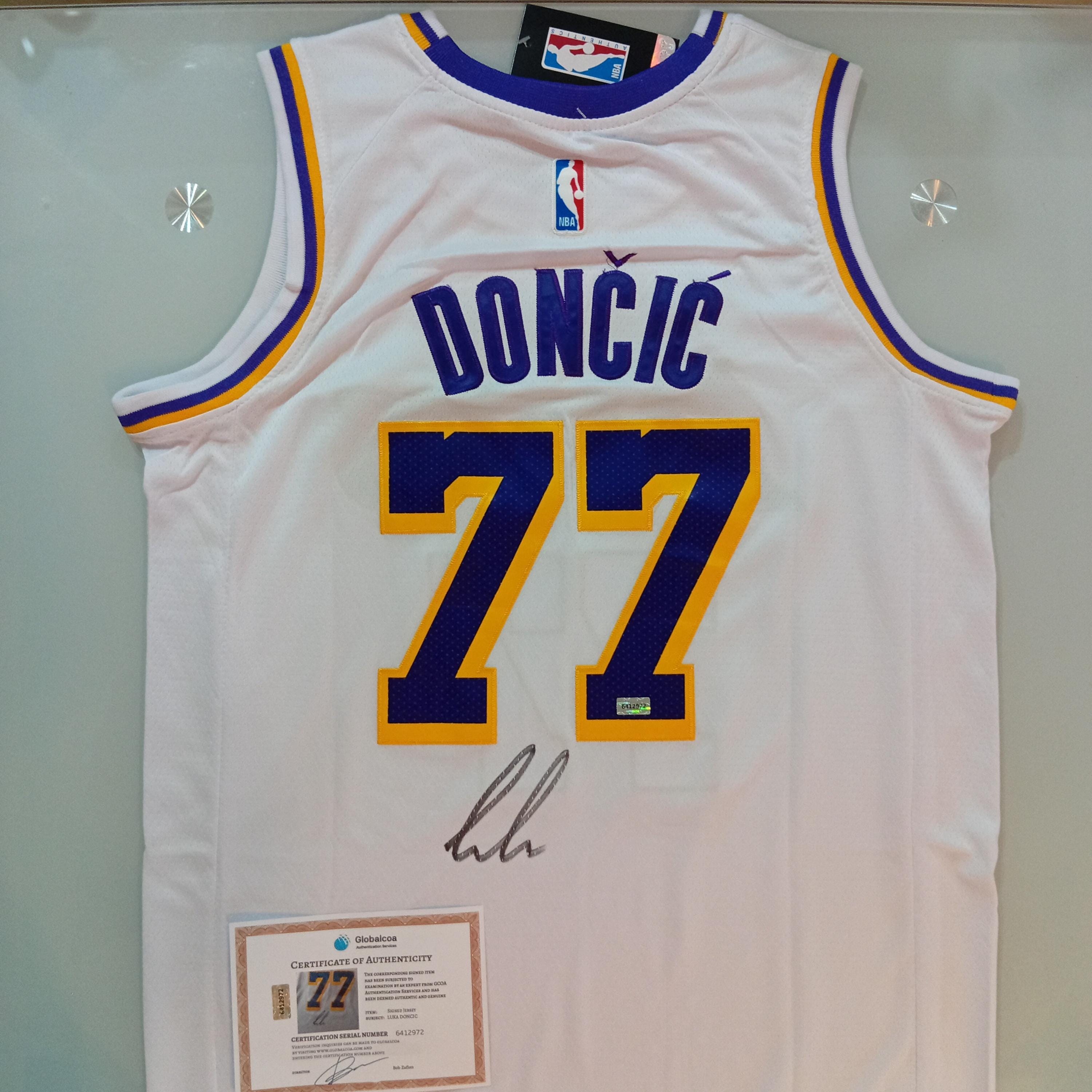 Luka Doncic Signed Lakers Jersey - Etsy