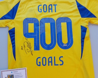 Cristiano Ronaldo CR7 Signed Goat 900 Goals Al-Nassr Jersey With COA