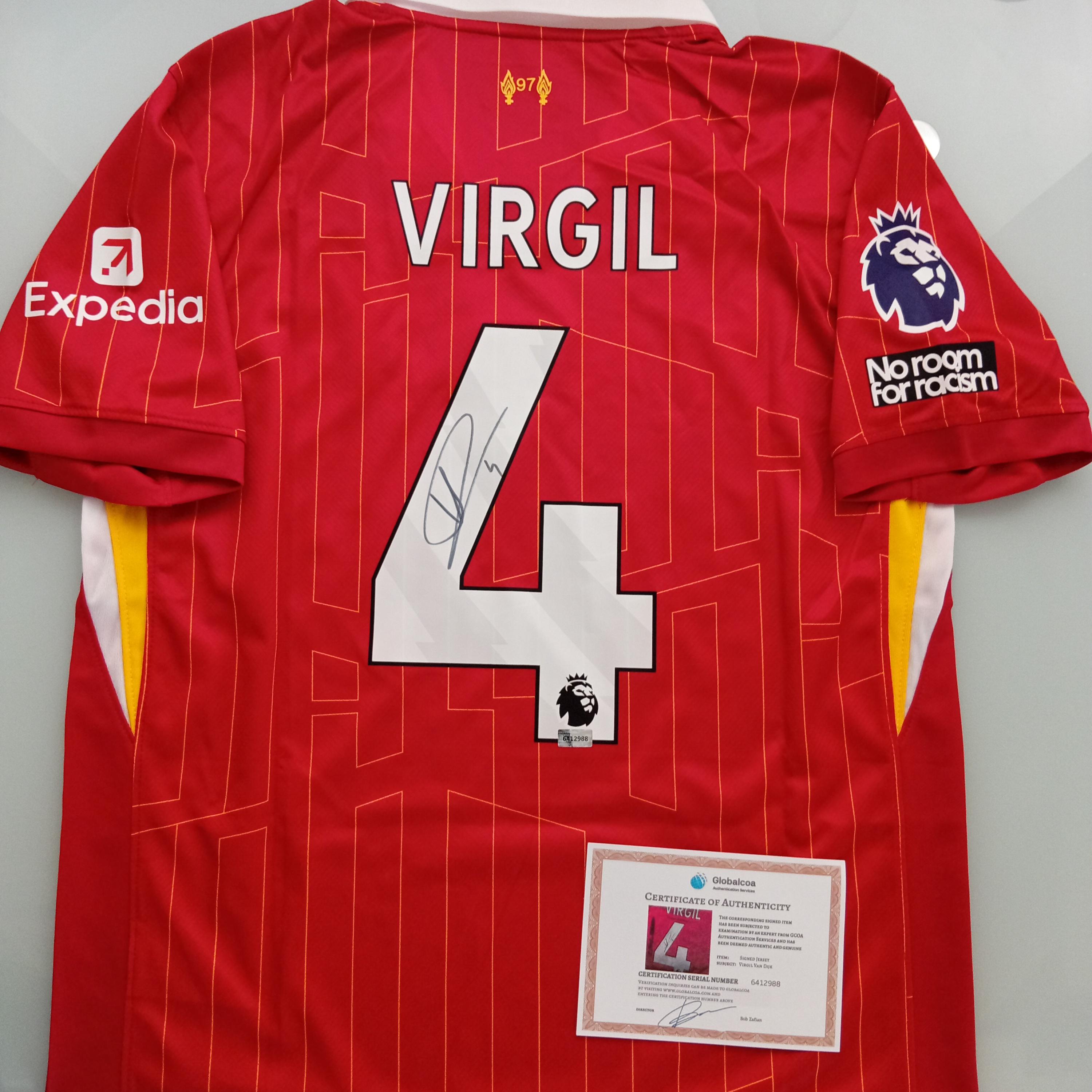 Van Dijk Signed Shirt - Etsy