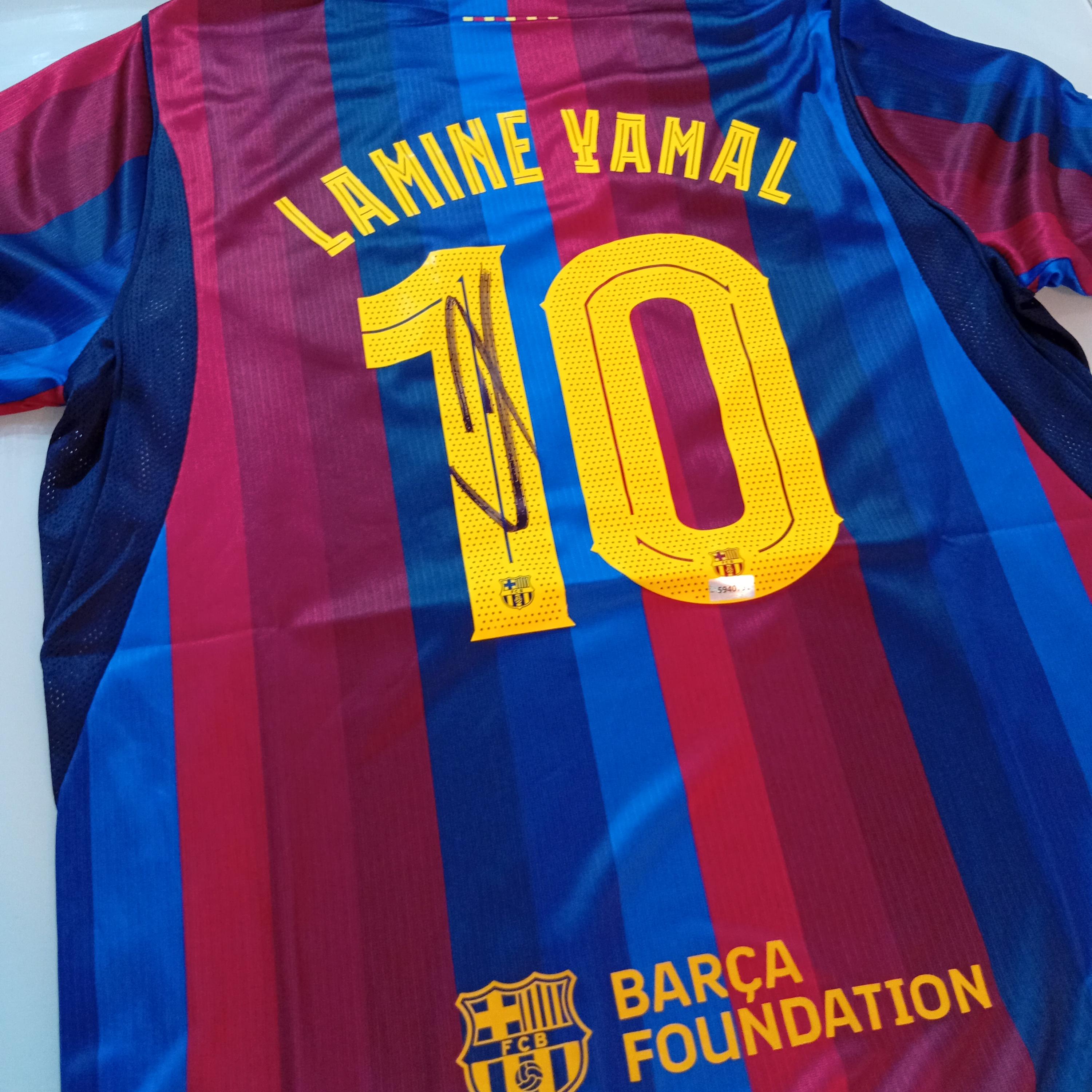 Lamine Yamal Signed Shirt - Etsy