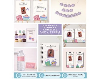 Feminine Exchange Student Farewell Party Bundle
