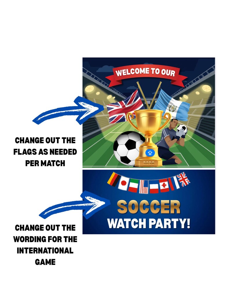 2026 Global Soccer Futbol Championship Game Watch Party Bundle image 14