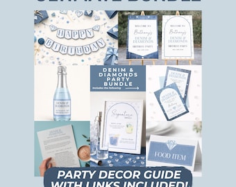 Denim and Diamonds Ultimate Party Bundle, Party Planner Guide