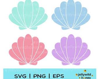 Seashells SVG, PNG, EPS, Instant Download, Seashell Bundle, Digital Download, Shell Clipart, Shell Vector, Sea Animal Cut File