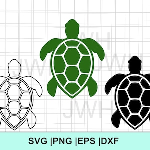 Turtle SVG, PNG, EPS, DXf, Instant Download, Digital Download, Turtles Bundle Clipart, Svg Files for Cricut,  Svg Turtle Silhouette