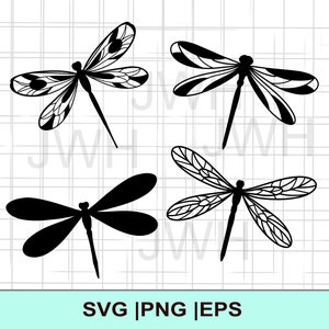 Libelle SVG, PNG, EPS, Sofort Download, Digital Download, Libellen Clipart, svg Dateien für Cricut, Insekt Cut File