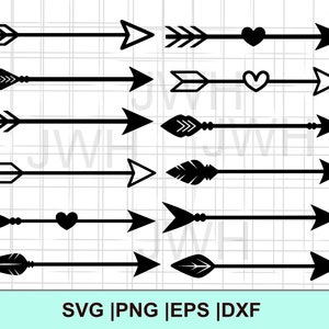 Arrow SVG, PNG, EPS, DXf, Instant Download, Digital Download,  Arrow Bundle Clipart, Svg Files for Cricut, Arrows Svg Cut File