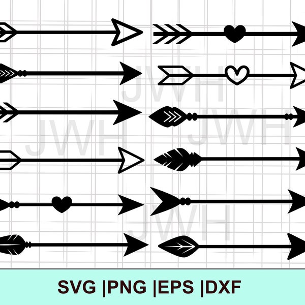 Pfeil SVG, PNG, EPS, DXf, Sofort Download, Digitaler Download, Pfeil Bundle Clipart, Svg Dateien für Cricut, Pfeile Svg Cut Datei