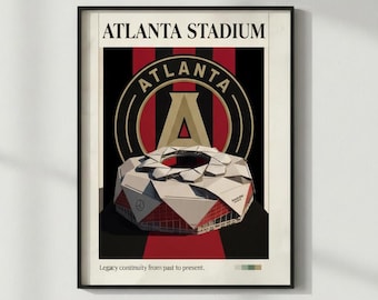 Atlanta Stadium Poster | Atlanta United FC Art | Digital Download