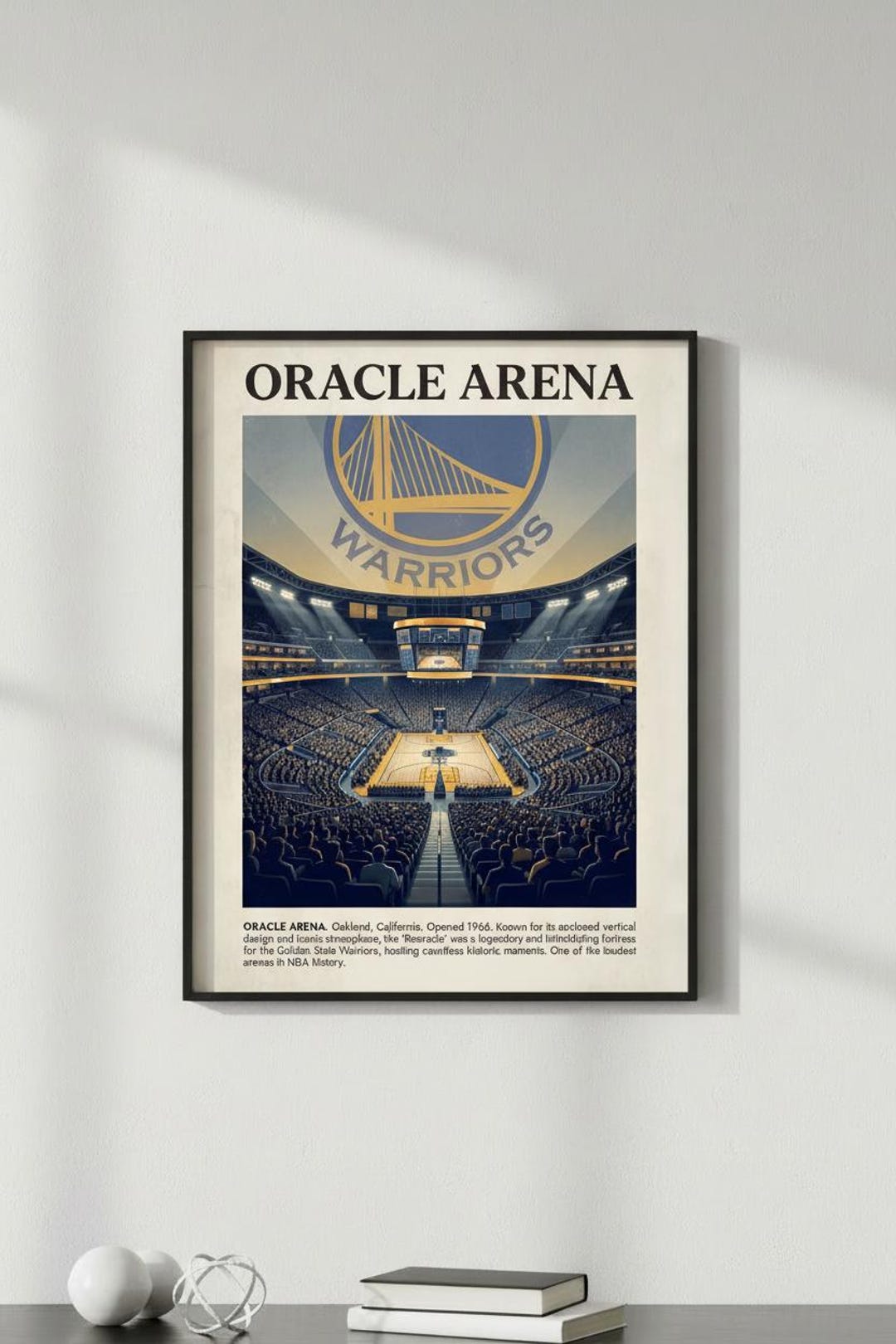 Oracle Arena Poster | Golden State Warriors Stadium Art | Digital ...