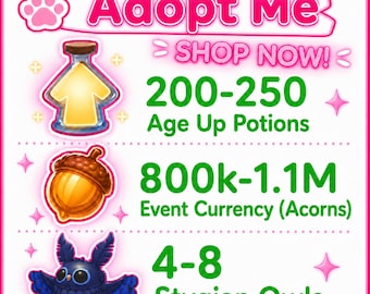 Adoptera mig: 200-250 trolldrycker, 800 000-1,1 miljoner ekollon, 4-8 stygiska ugglor (obekräftad)