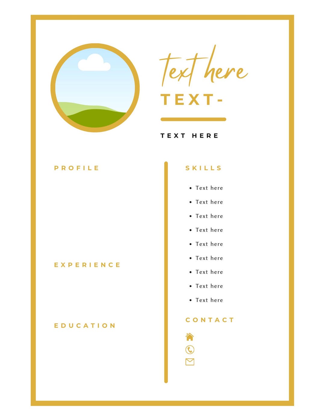 Simple Resimae Basic Resume Template - Etsy