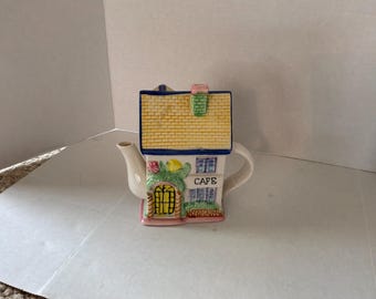 Cafe  teapot porcelain collectible 2000