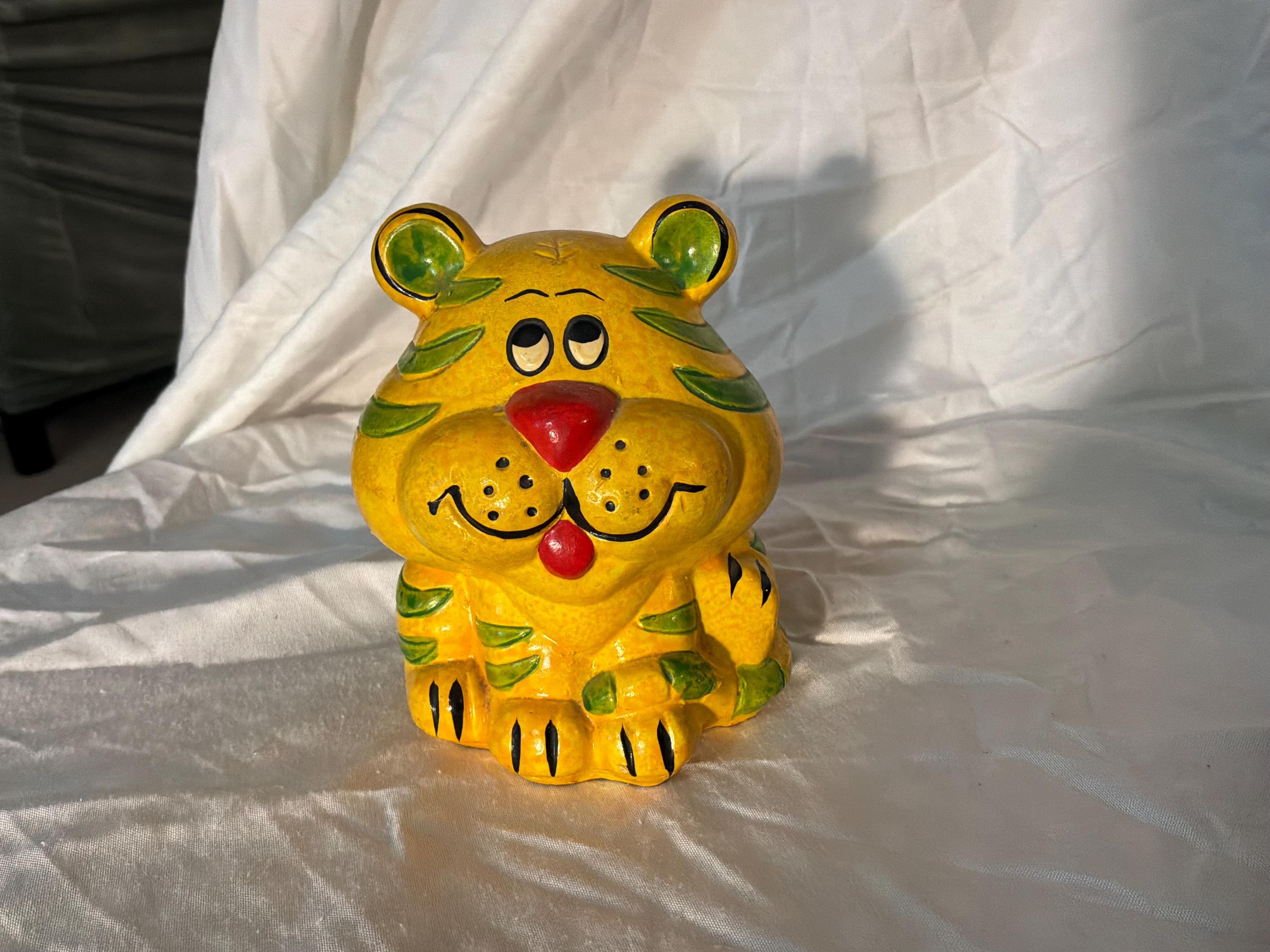 Vintage Tiger Bank - Etsy