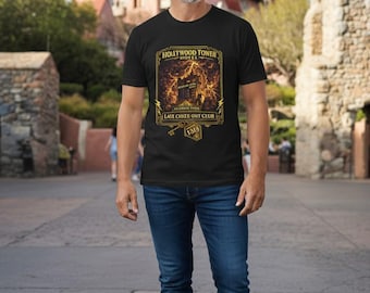 Hollywood Tower Hotel Late Checkout Club Shirt, Vintage Spooky Theme Park Tee