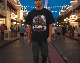 999 Happy Haunts Shirt, Vintage Haunted Mansion Tee, Spooky Park Apparel, Bella Canvas Graphic Tee