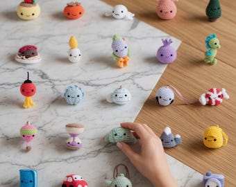 Kawaii Amigurumi Crochet Pattern Bundle | 25 Crochet Designs (PDF Download)