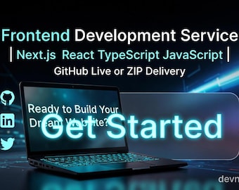 Custom Frontend Development | Next.js, React, TypeScript, JavaScript (GitHub/ZIP)
