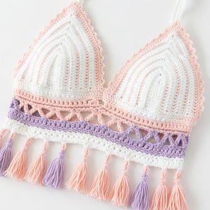Flame Crochet Bra Pattern PDF | Easy DIY Bikini Top Tutorial (Beginner Friendly)