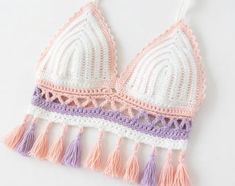 Flame Crochet Bra Pattern PDF | Easy DIY Bikini Top Tutorial (Beginner Friendly)