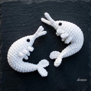 Crochet Shrimp Pattern, No Sew Amigurumi Sea Animal, Beginner Plush Toy (PDF Download)