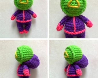 Squid Game Worker Doll Crochet Pattern PDF — Amigurumi Mini Doll Instant Download