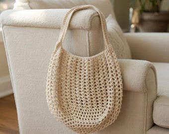 Crochet Market Bag Pattern PDF — Mesh Tote Instant Download Beginner(100 percent working pattern)
