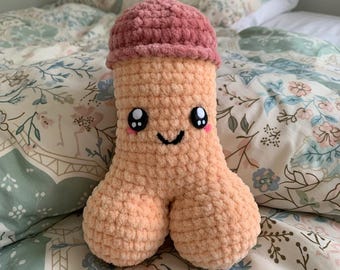 Penis Crochet Doll Pattern PDF — Kawaii Gag Gift Amigurumi Instant Download(100 percent working pattern)