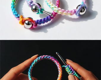 Crochet Bracelet Pattern PDF | Easy Beginner Jewelry (Instant Download)