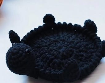 Turtle Coaster Crochet Pattern PDF Flip Over Amigurumi Instant Download