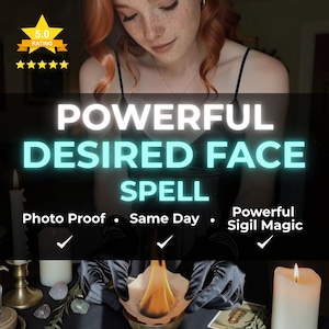 Hechizo del rostro deseado / Poderoso / Prueba fotográfica / Lanzamiento el mismo día / Sigilo personalizado