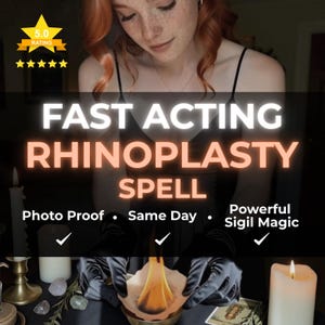 Rhinoplasty Spell | Powerful | Photo Proof | Same Day Casting | Custom Sigil