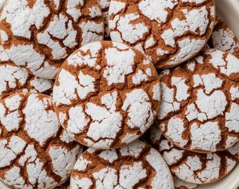 Receta de galletas de jengibre arrugadas / Horneado navideño (Patrón PDF)