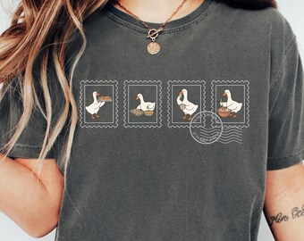 Silly Goose Baker Shirt, Comfort Colors Stamp Tee, Baking Lover Gift, Cute Bakery Goose Shirt, Funny Baking Mom Gift