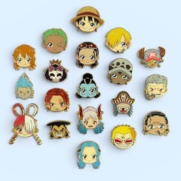 Pirate Chibi Enamel Mini Pins