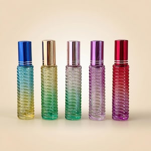 10ml Gradient Glass Spray Bottle, Colorful Empty Travel Bottles, Refillable Room Perfume Atomizer for Fragrance Gift
