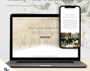 Plantilla de sitio web para bodas de Wix / Diseño de graneros, fincas y hoteles