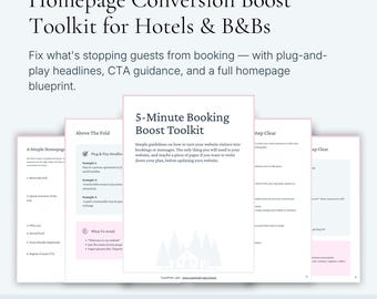 Kit de herramientas para la conversión de páginas de inicio de empresas de hostelería (descarga en PDF)