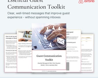 Kit de herramientas esencial para la mensajería de huéspedes en Airbnb y Booking.com / Incluye instrucciones de automatización