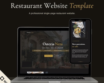 Plantilla web para restaurante de Wix Studio / Cafetería, bistró, bar / Menú, reservas / Adaptable a móviles