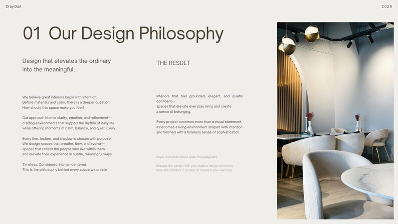 Minimal Interior Design Welcome Kit | Editable Canva Template | Modern ...