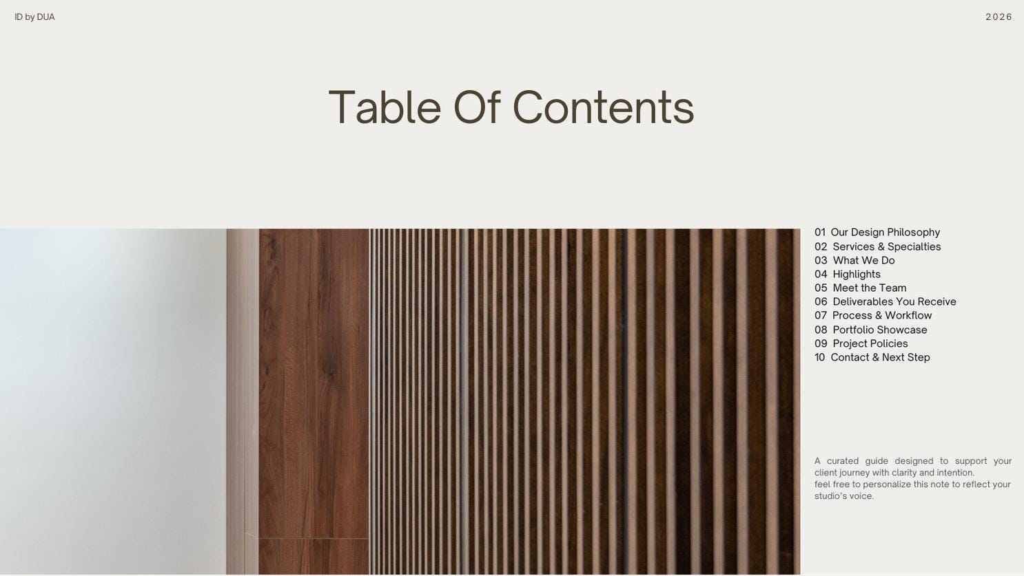 Minimal Interior Design Welcome Kit | Editable Canva Template | Modern ...