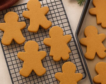 2PC Gingerbread Boy & Girl Cookie Cutters – 3D Printed with Food-Safe PLA