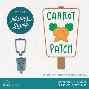 Easter Cookie Cutter & Stamp Set - Carrot Patch Sign Post