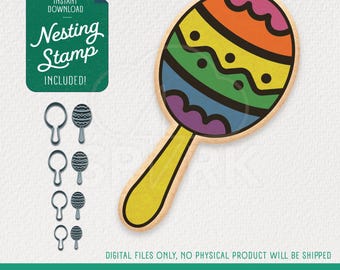 Cinco De Mayo Cookie Cutter & Nesting Stamp, STL Files for 3D Printing, Includes 4 Sizes